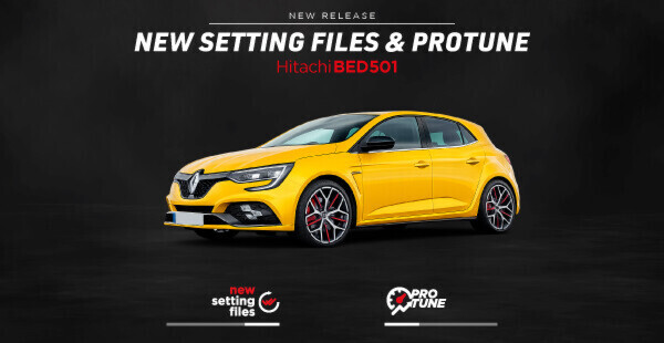 Hitachi BED501: updated setting files and Protune for Renault Group vehicles